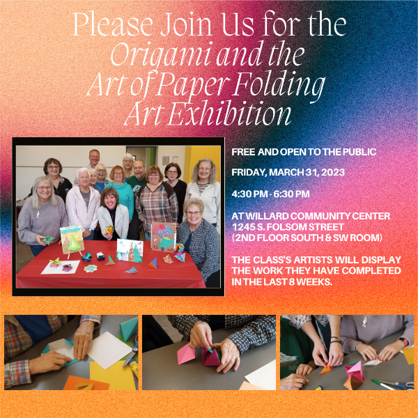 Willard Community Center - Origami and the Art of Paper Folding Class ...